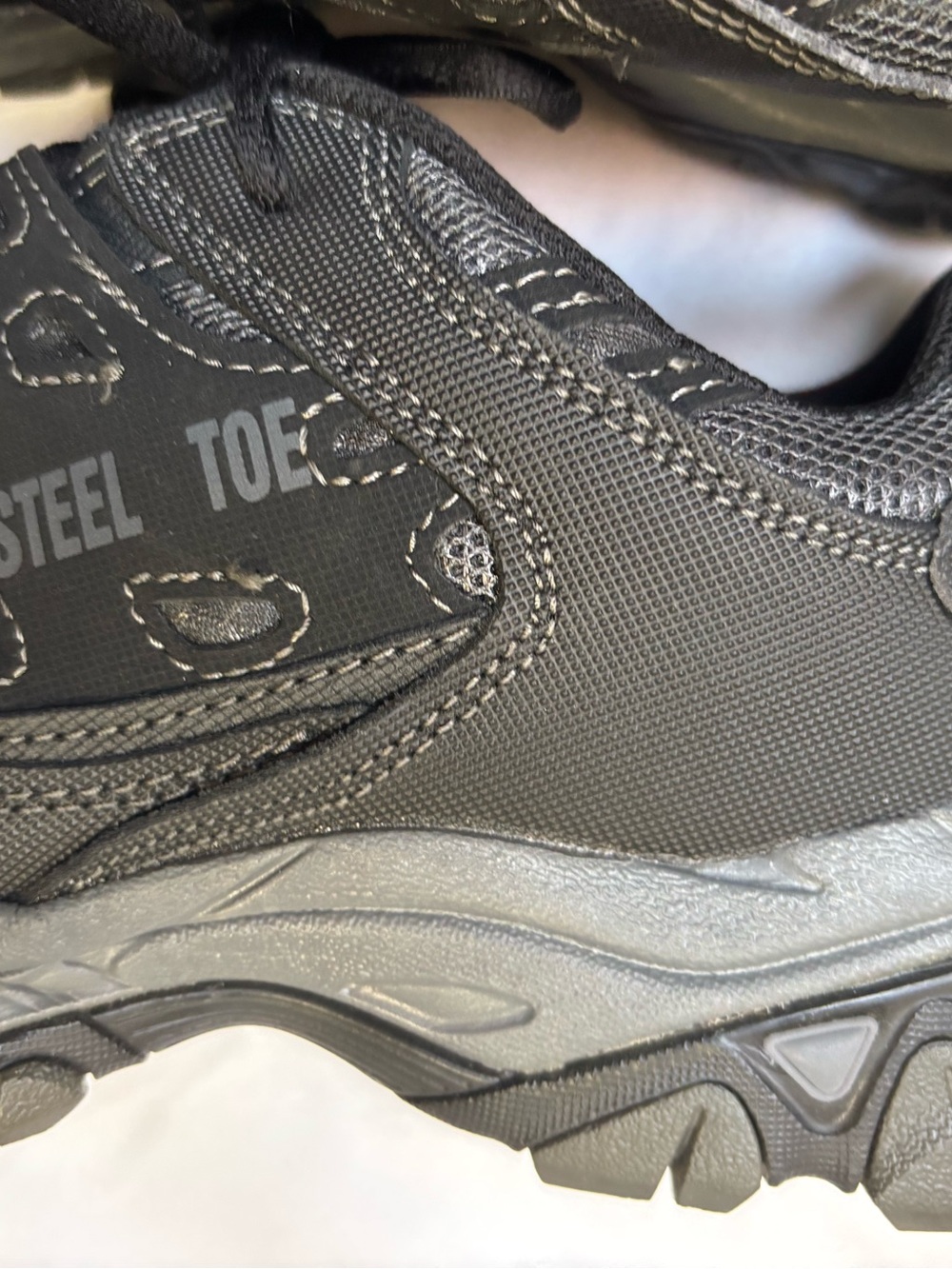 Skechers Men's Black and Gray Athletic Safety Sneakers - Picture 2 of 8